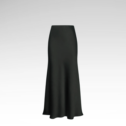 Elegant Long Satin Skirt