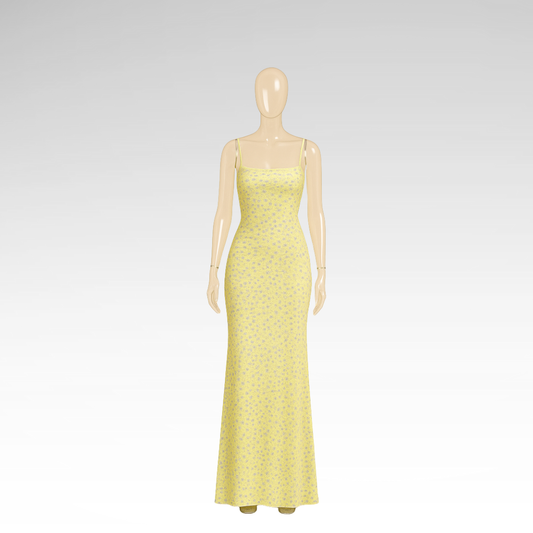 Seductive Bloom Long Dress