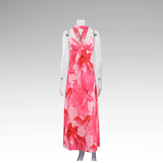 Long dress Autumn flowers