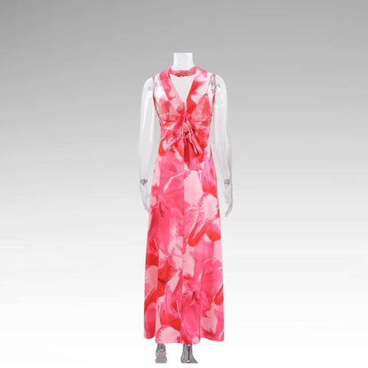 Long dress Autumn flowers