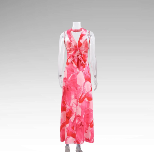 Long dress Autumn flowers