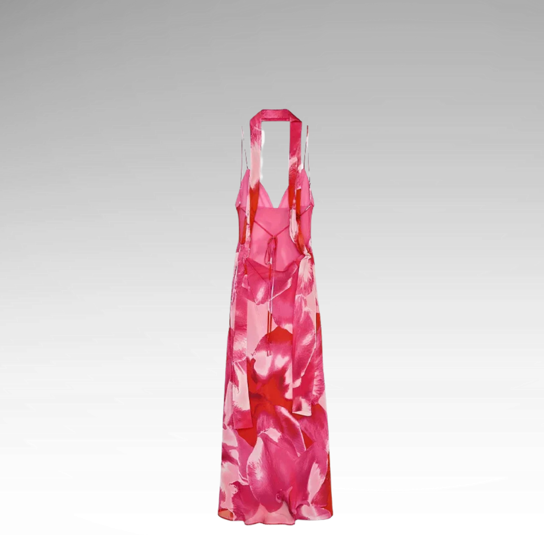 Long dress Autumn flowers